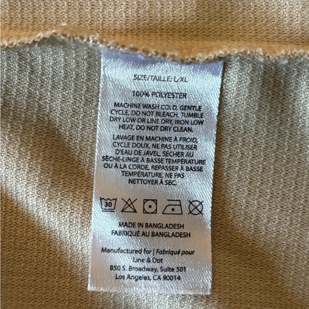 Line & Dot Beige Waffle Knit Robe - Picture 3 of 3
